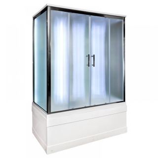 Душевая кабина Deto ЕМ4515 LED 150х85х220 см